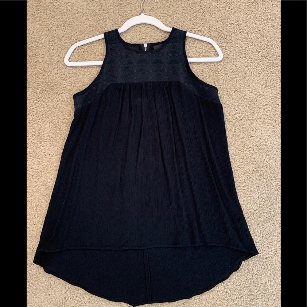 Black Flowy Blouse